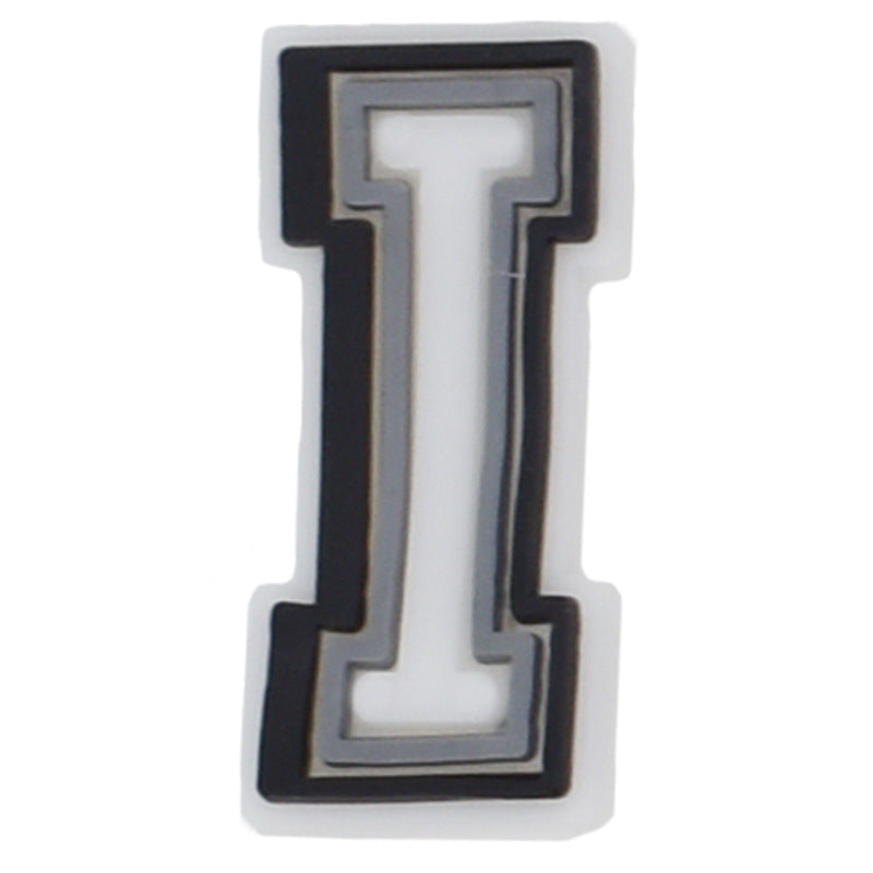 26pcs Black 0-9 A-Z Letters Series Charms - For Crocs Shoes EVA Bogg Bag Accessories