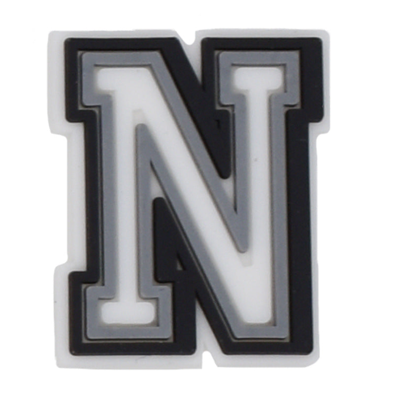 26pcs Black 0-9 A-Z Letters Series Charms - For Crocs Shoes EVA Bogg Bag Accessories