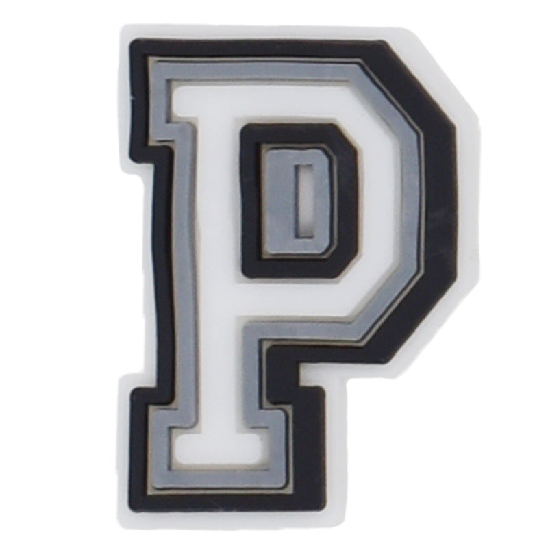 26pcs Black 0-9 A-Z Letters Series Charms - For Crocs Shoes EVA Bogg Bag Accessories