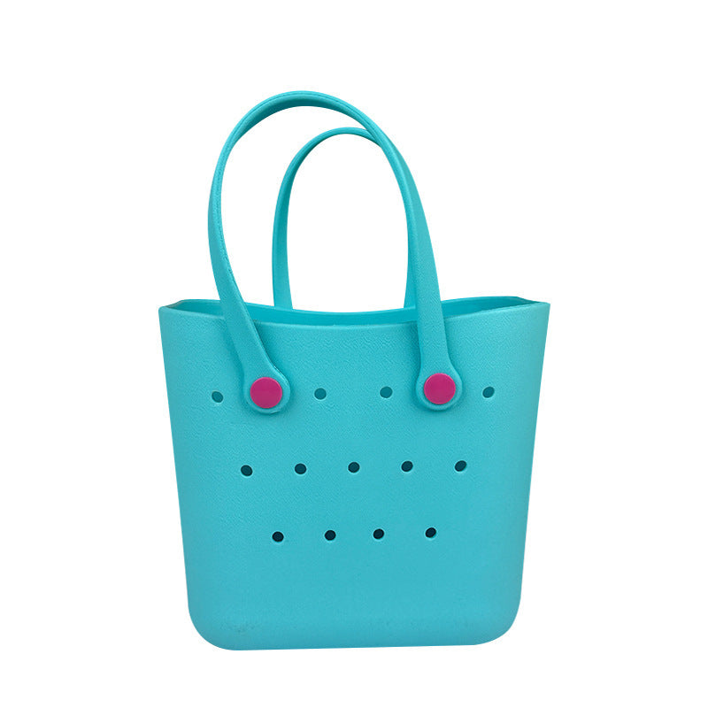 Summer EVA Beach Bag Rubber Waterproof Sandproof Open Tote Bag for Boat Pool Camping