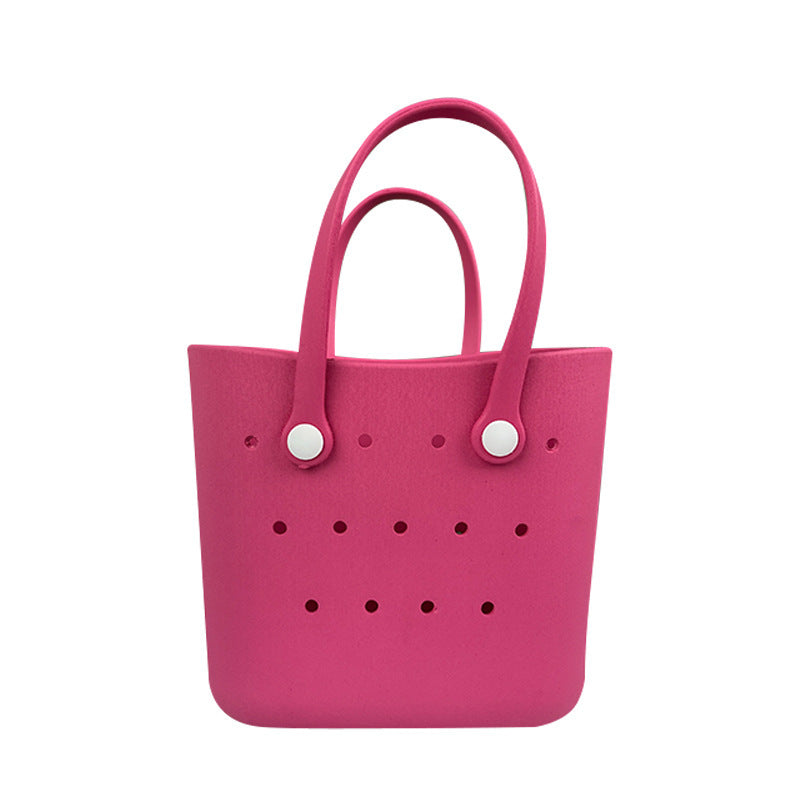 Summer EVA Beach Bag Rubber Waterproof Sandproof Open Tote Bag for Boat Pool Camping