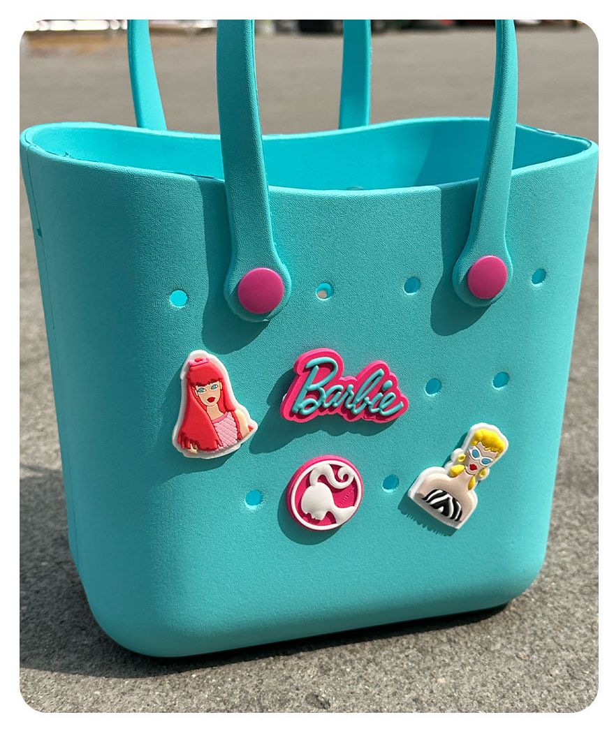 Summer EVA Beach Bag Rubber Waterproof Sandproof Open Tote Bag for Boat Pool Camping