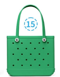 Vietnam Large Capacity EVA Tote Handbag Silicone Waterproof Beach Bag for Sports Gym Market Outdoor