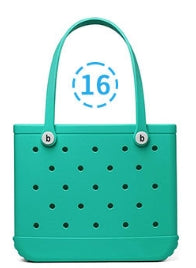 Vietnam Large Capacity EVA Tote Handbag Silicone Waterproof Beach Bag for Sports Gym Market Outdoor