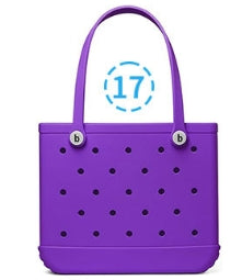 Vietnam Large Capacity EVA Tote Handbag Silicone Waterproof Beach Bag for Sports Gym Market Outdoor