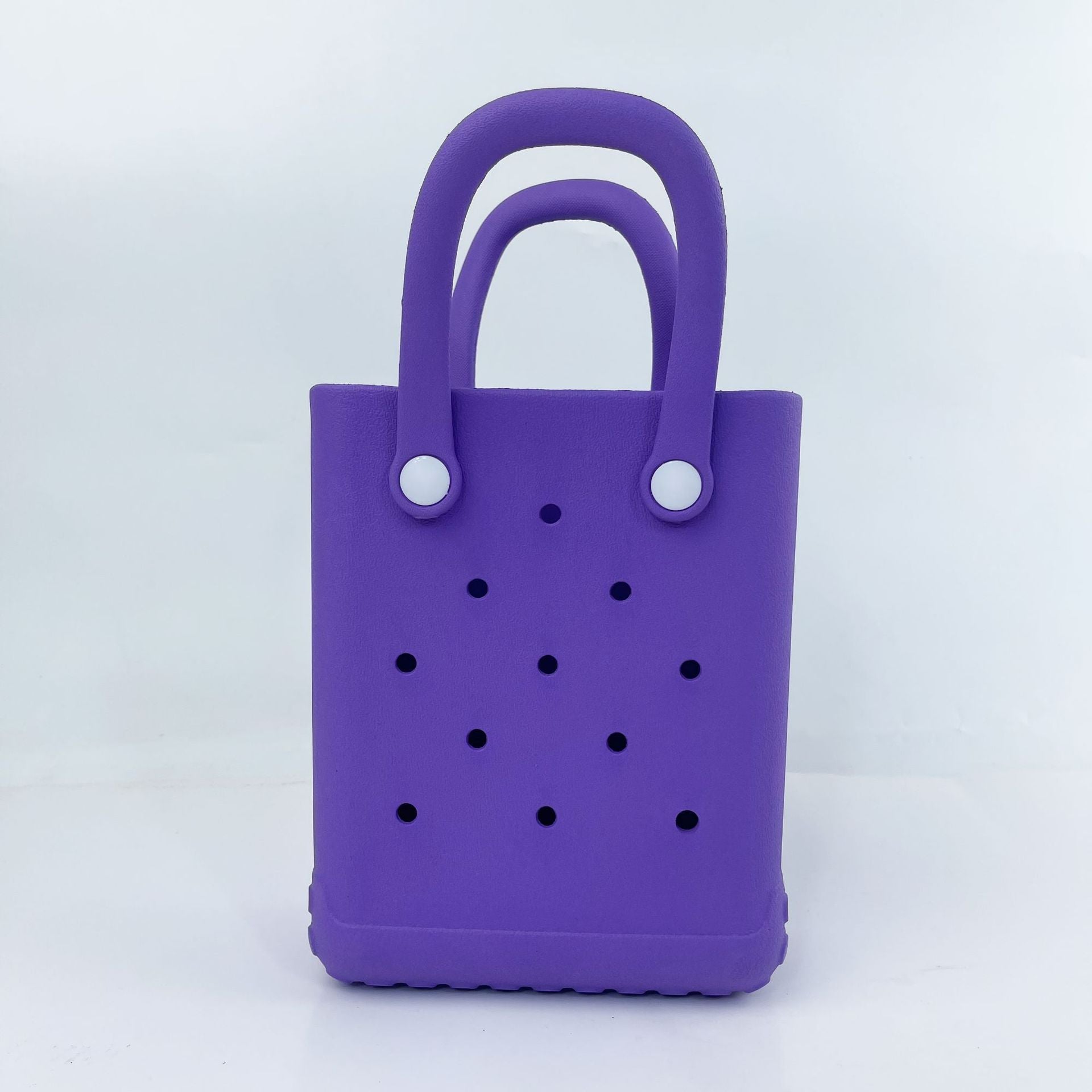 Rubber Beach Bag X-Small Beach Tote Bag Waterproof Mini Tote Bag for the Beach Boat Pool Sports Travel Bag