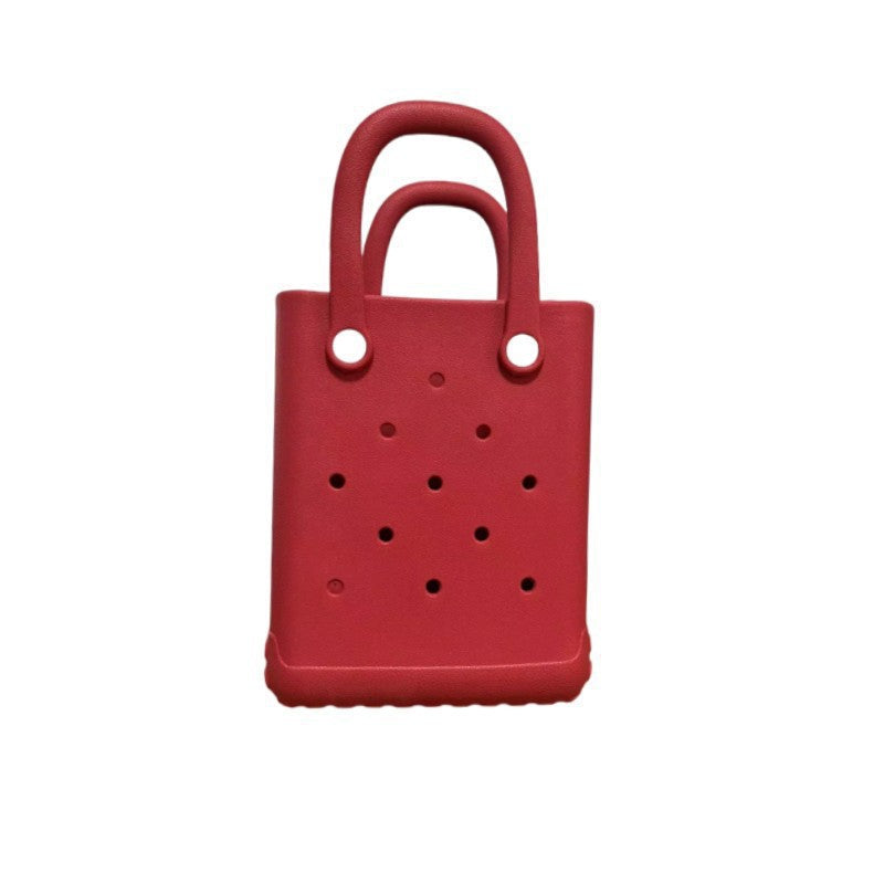 Rubber Beach Bag X-Small Beach Tote Bag Waterproof Mini Tote Bag for the Beach Boat Pool Sports Travel Bag