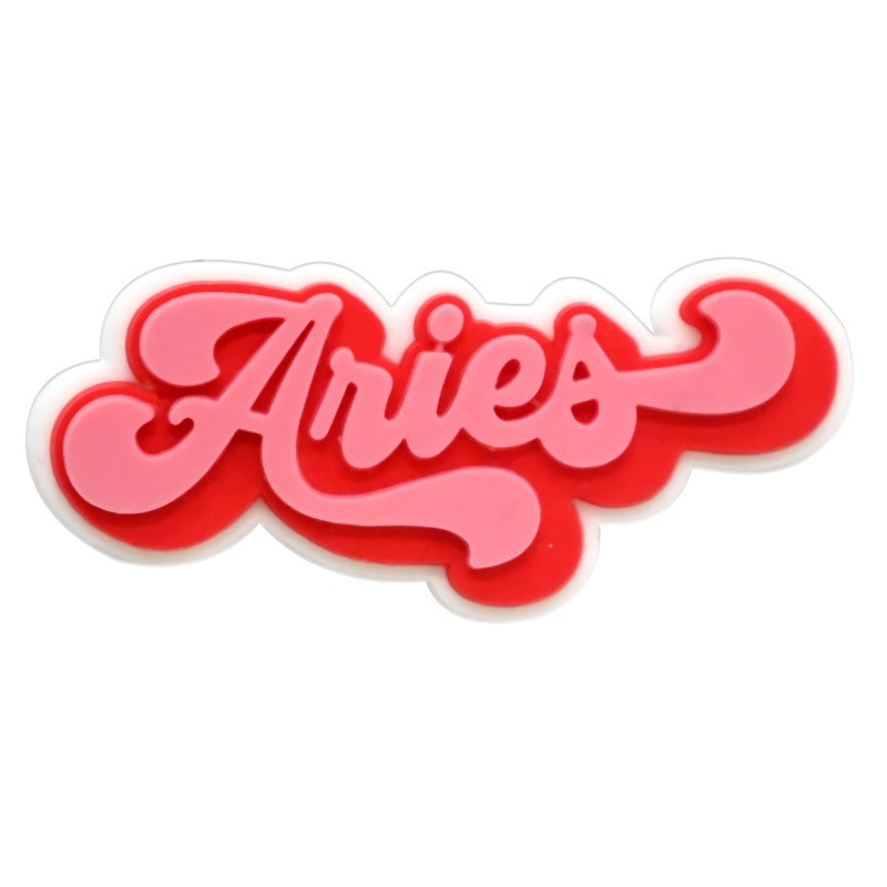 12pcs Constellation Series Charms - For Crocs Shoes EVA Bogg Bag Accessories