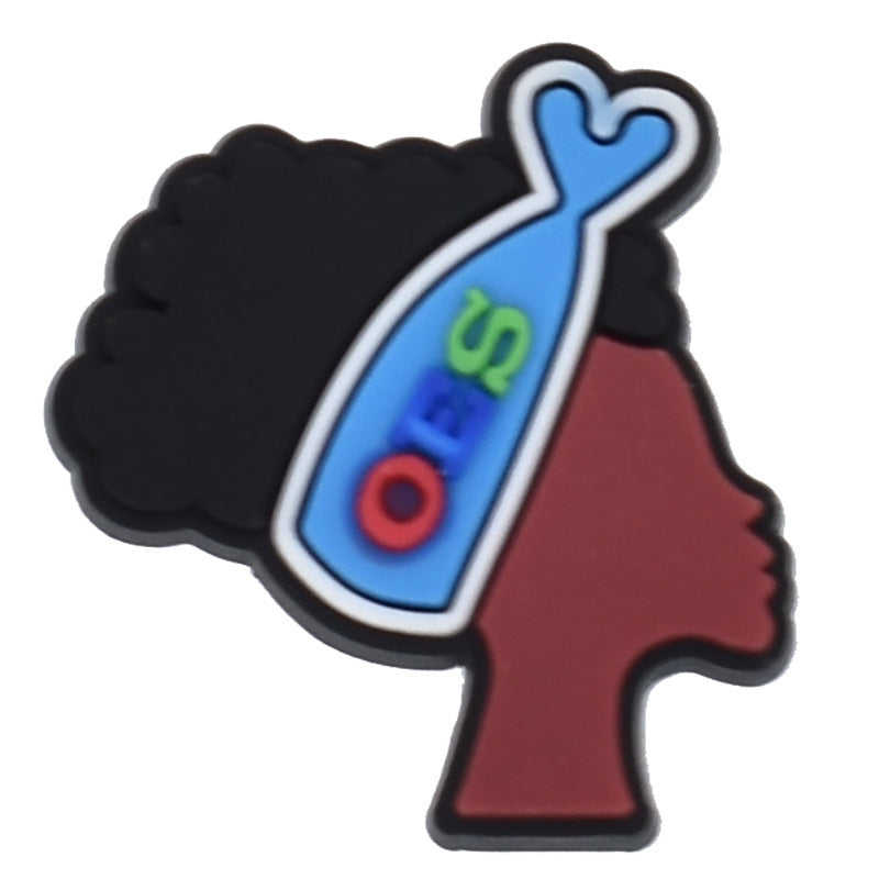 Red Society Series Charms - For Crocs Shoes EVA Bogg Bag Accessories