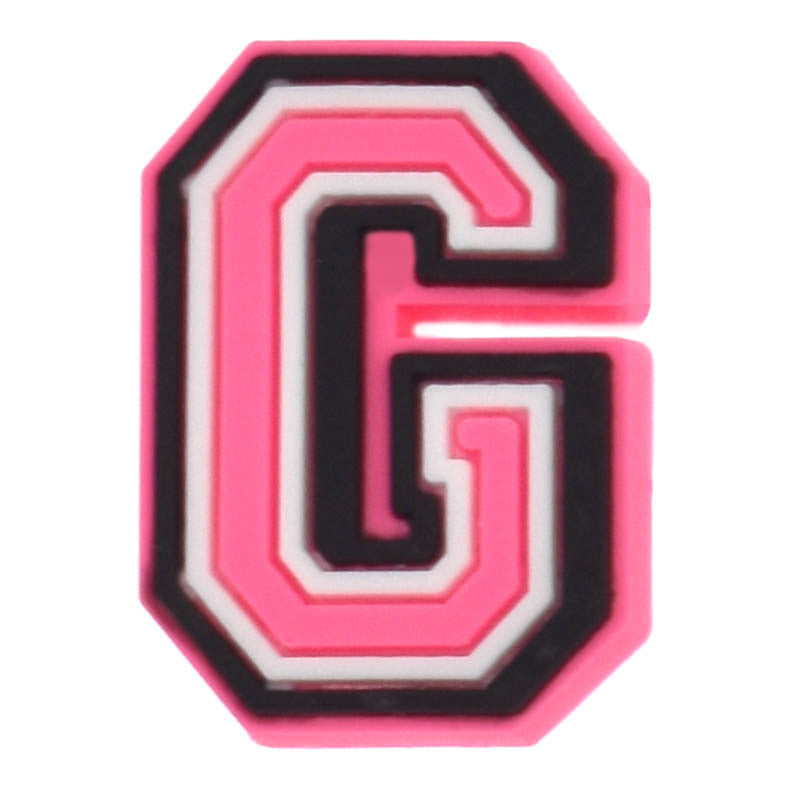 26pcs Pink 0-9 A-Z Letters Series Charms - For Crocs Shoes EVA Bogg Bag Accessories