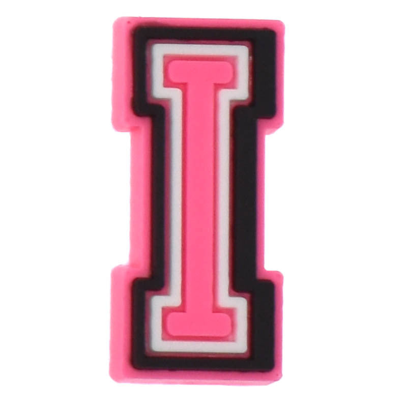 26pcs Pink 0-9 A-Z Letters Series Charms - For Crocs Shoes EVA Bogg Bag Accessories