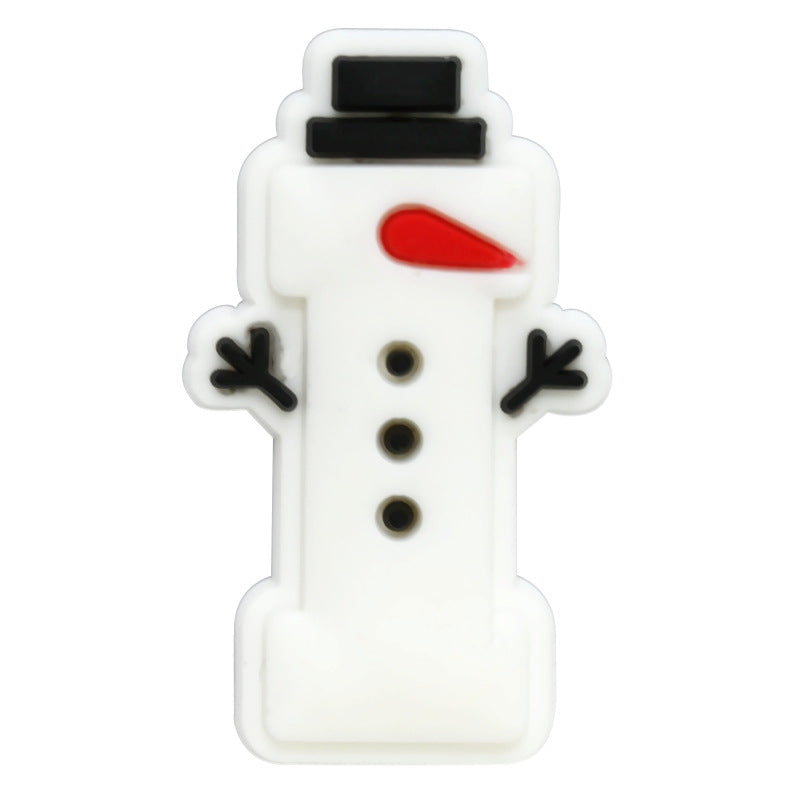 26pcs A-Z Letters Christmas Series Charms - For Crocs Shoes EVA Bogg Bag Accessories