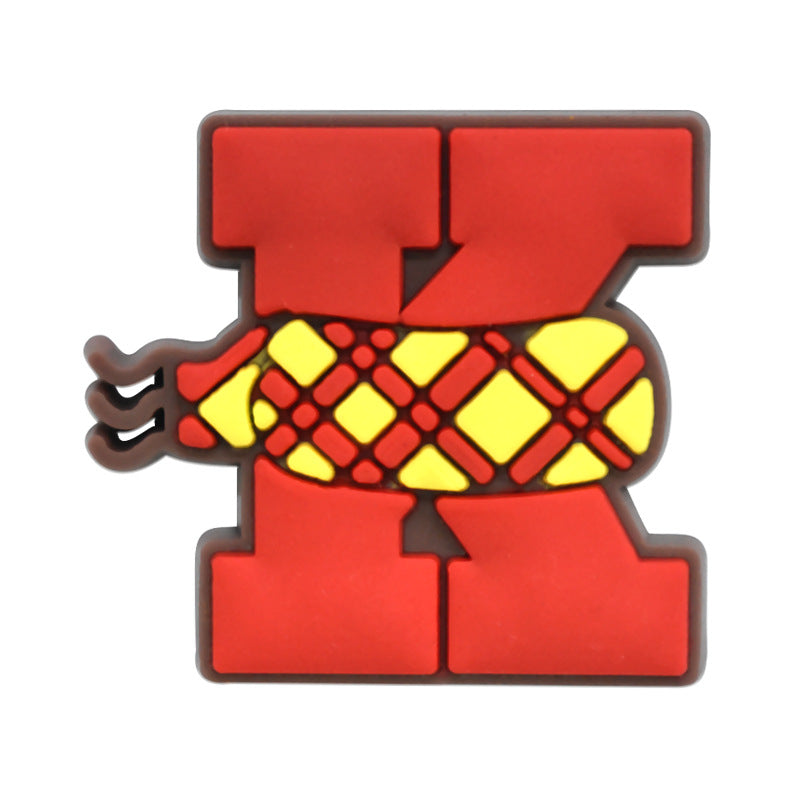 Thanksgiving Day 26pcs A-Z Letter Series Charms - For Crocs Shoes EVA Bogg Bag Accessories