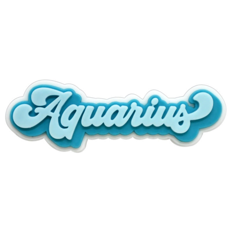 12pcs Constellation Series Charms - For Crocs Shoes EVA Bogg Bag Accessories