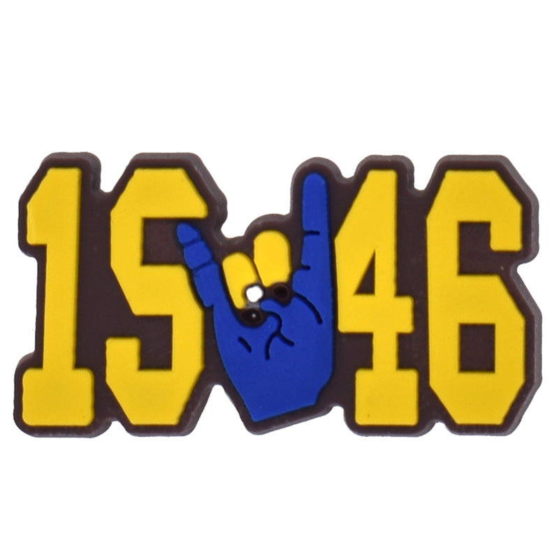 Red Society Series Charms - For Crocs Shoes EVA Bogg Bag Accessories