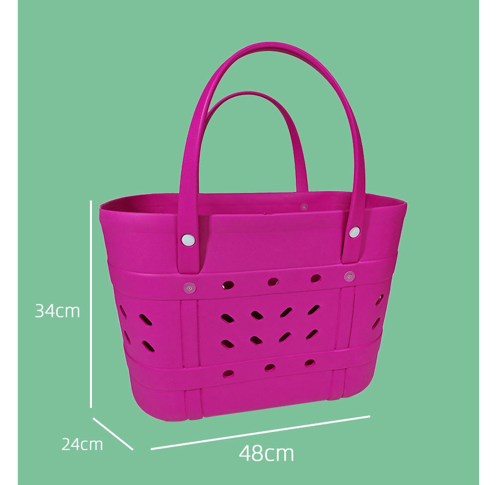 Vietnam Portable Trendy EVA Waterproof Rubber Beach Handbag Water-Resistant Tote Bags
