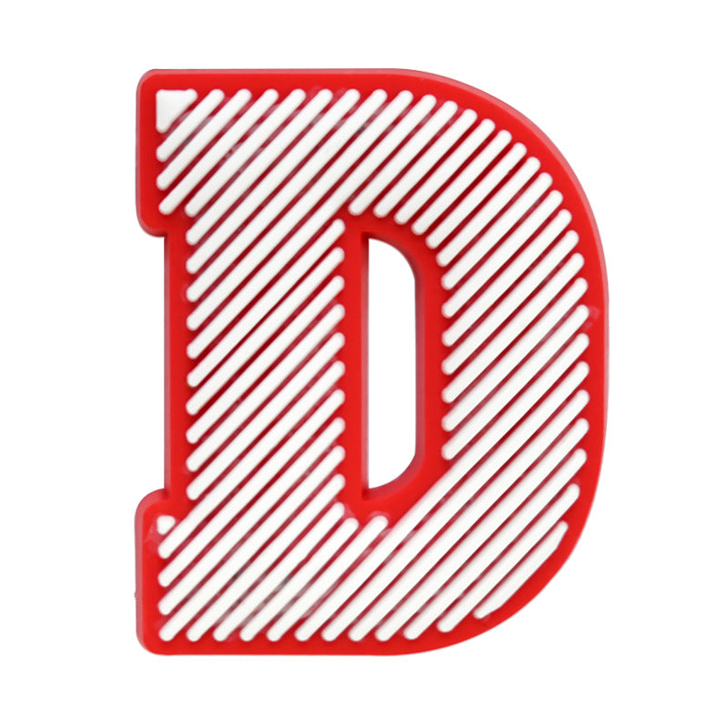 26pcs A-Z Letters Christmas Series Charms - For Crocs Shoes EVA Bogg Bag Accessories