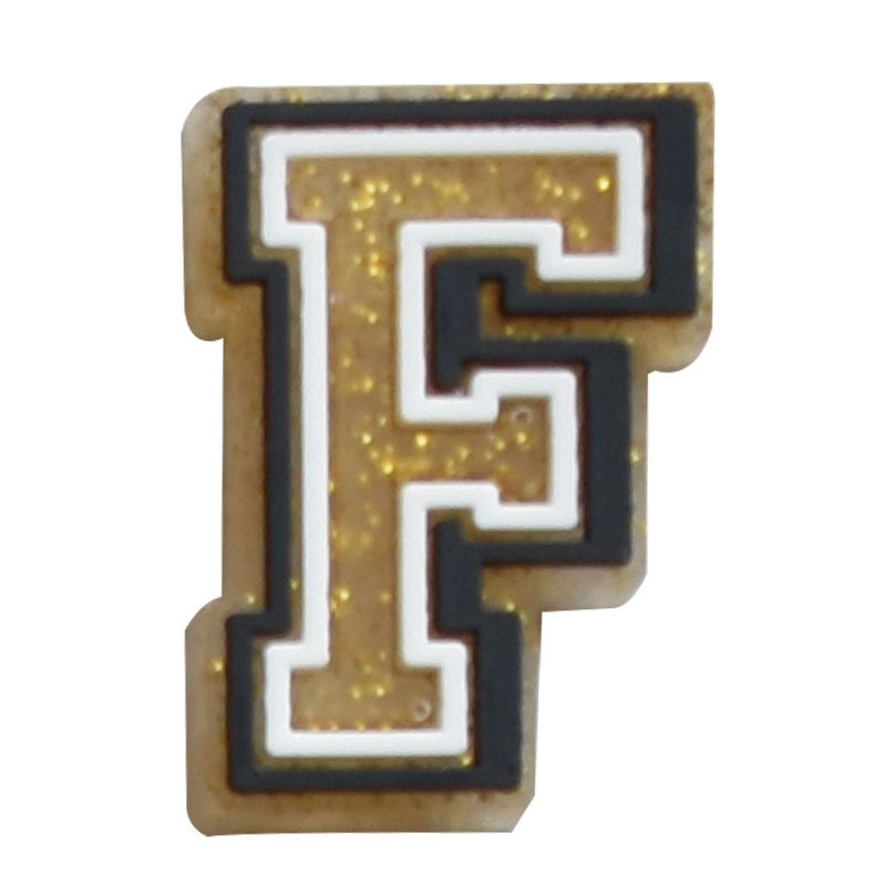 Gold 0-9 And 26pcs A-Z Letters Series Charms - For Crocs Shoes EVA Bogg Bag Accessories