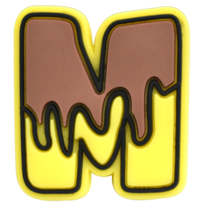 Bee 26pcs Letters Series Charms - For Crocs Shoes EVA Bogg Bag Accessories