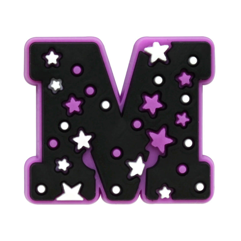 26pcs Letters Halloween Series Charms - For Crocs Shoes EVA Bogg Bag Accessories