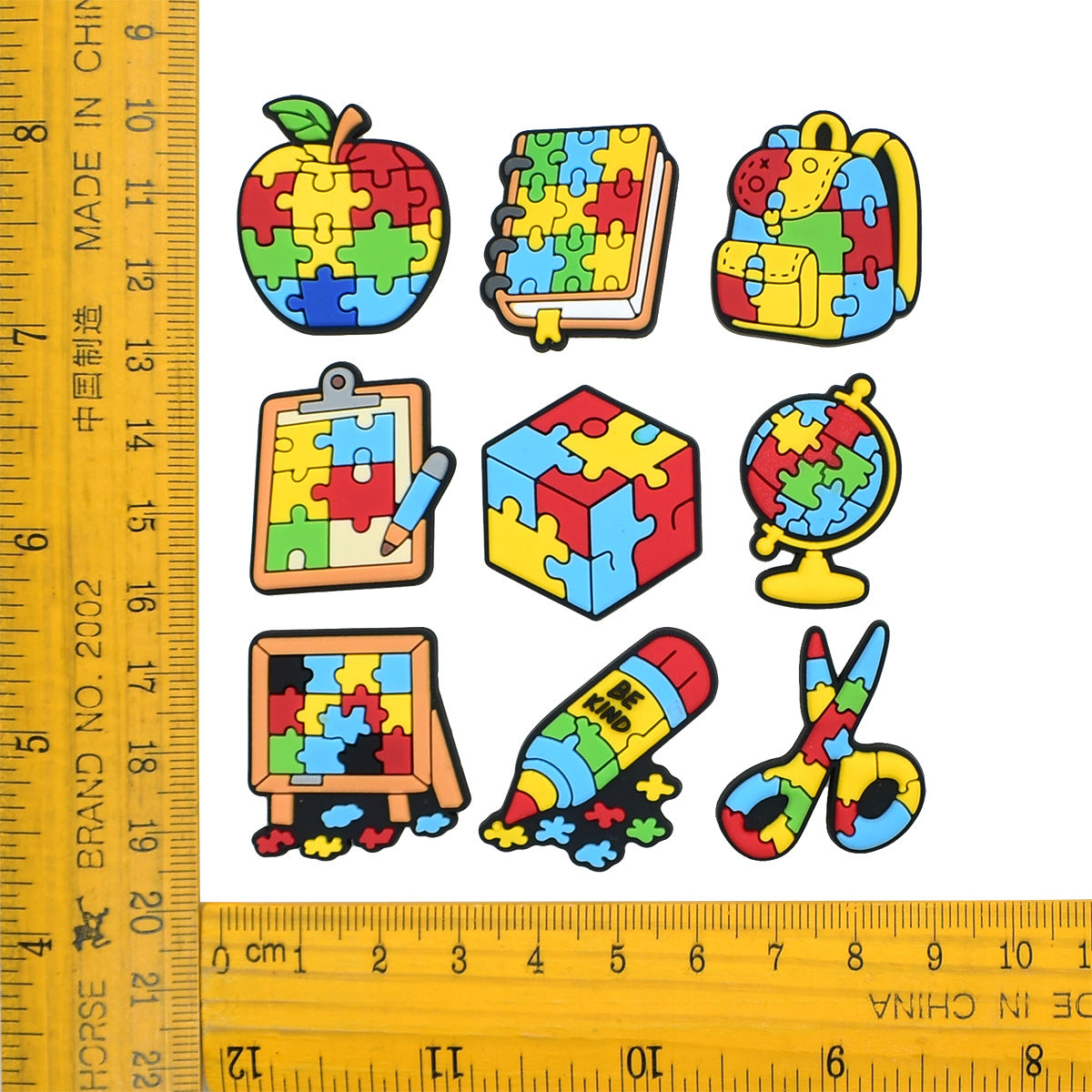 Autism Series Charms - For Crocs Shoes EVA Bogg Bag Accessories