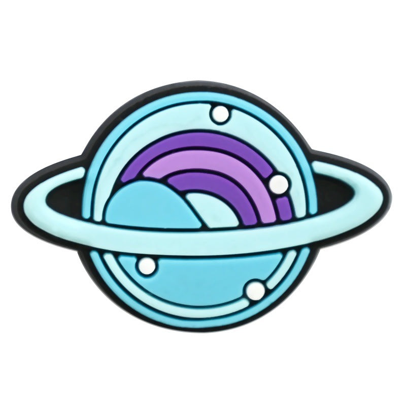 15pcs Small Planet DIY Ideas Series Charms - For Crocs Shoes EVA Bogg Bag Accessories