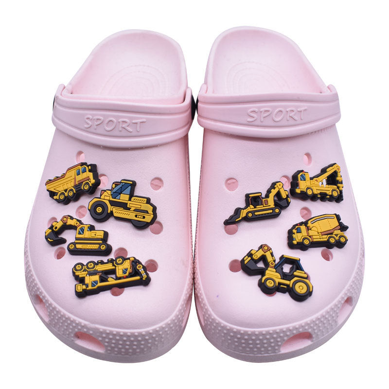 12PCS Animated Digger DIY Ideas Series Charms - For Crocs Shoes EVA Bogg Bag Accessories