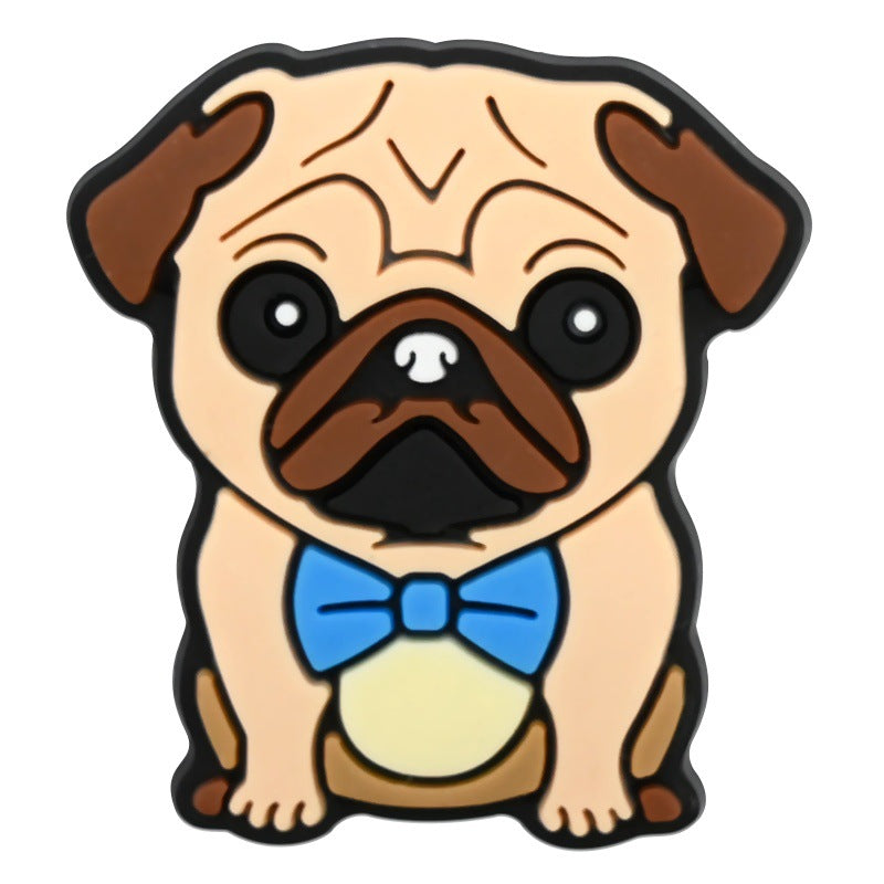 14PCS Adorable Puppy DIY Ideas Series Charms - For Crocs Shoes EVA Bogg Bag Accessories