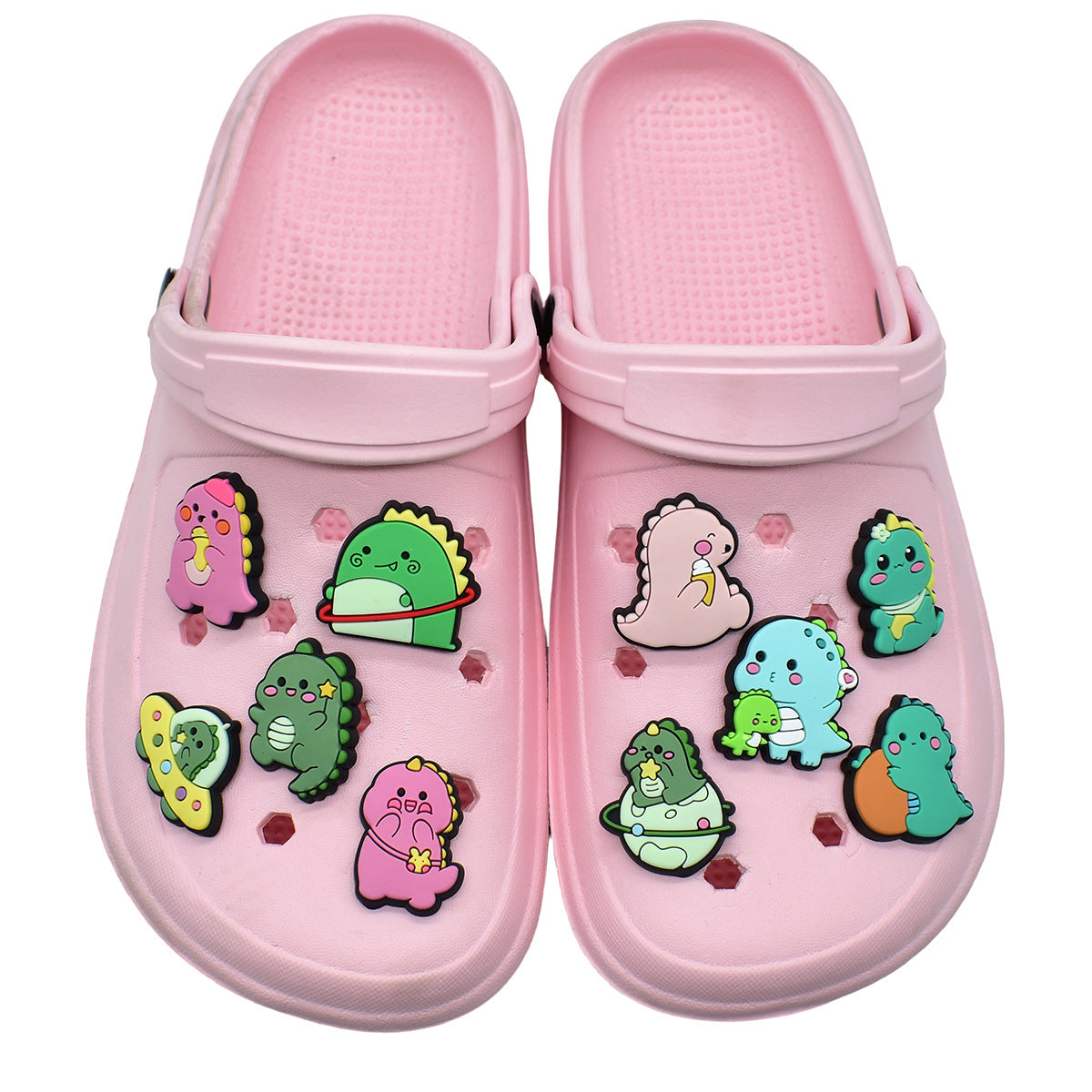 15pcs Cute Monster Cartoon DIY Ideas Series Charms - For Crocs Shoes EVA Bogg Bag Accessories