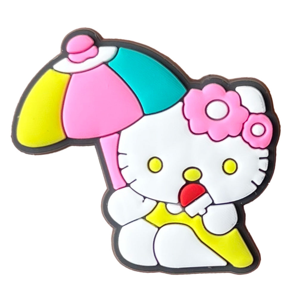 Hello Kitty Series Charms - For Crocs Shoes EVA Bogg Bag Accessories