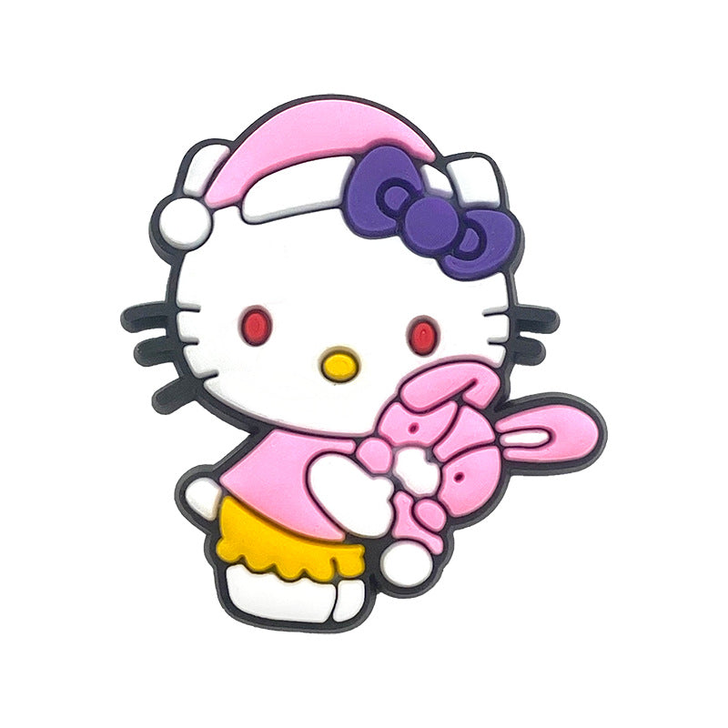 Hello Kitty Series Charms - For Crocs Shoes EVA Bogg Bag Accessories