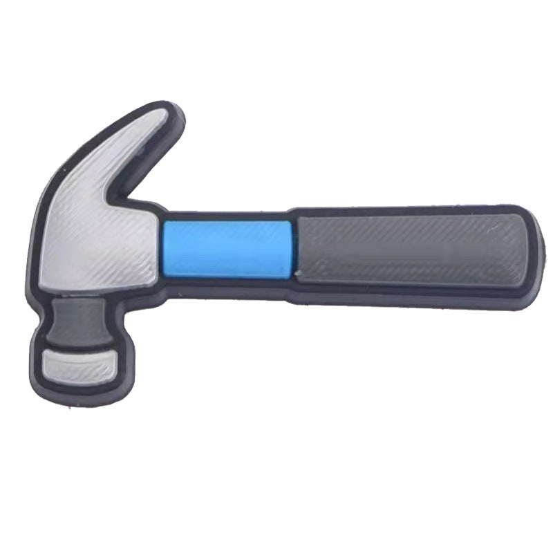 11Pcs Animated Tool DIY Ideas Series Charms - For Crocs Shoes EVA Bogg Bag Accessories