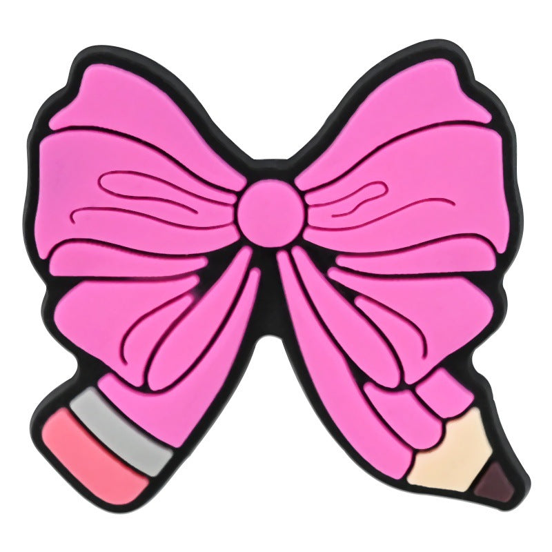 16Pcs Teachers' Day DIY Ideas Series Charms - For Crocs Shoes EVA Bogg Bag Accessories