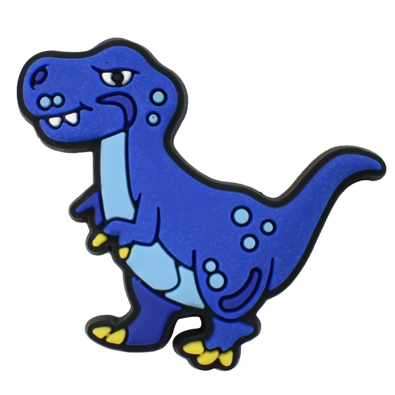 12pcs Animated Dinosaur DIY Ideas Series Charms - For Crocs Shoes EVA Bogg Bag Accessories