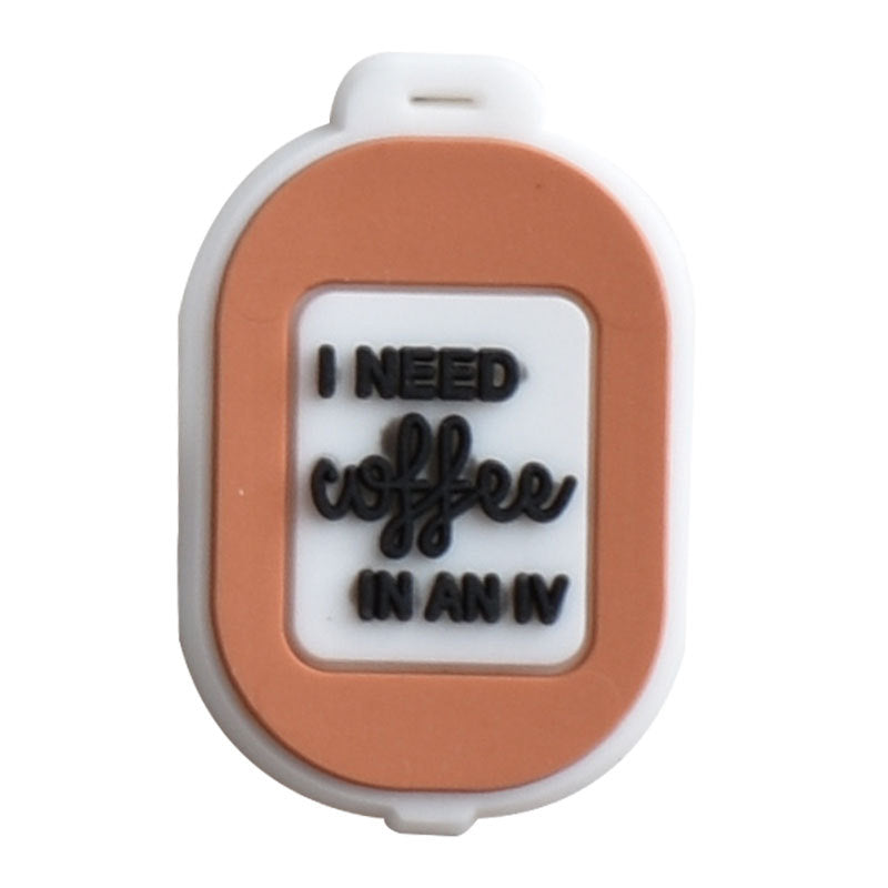 12pcs Coffee DIY Ideas Series Charms - For Crocs Shoes EVA Bogg Bag Accessories