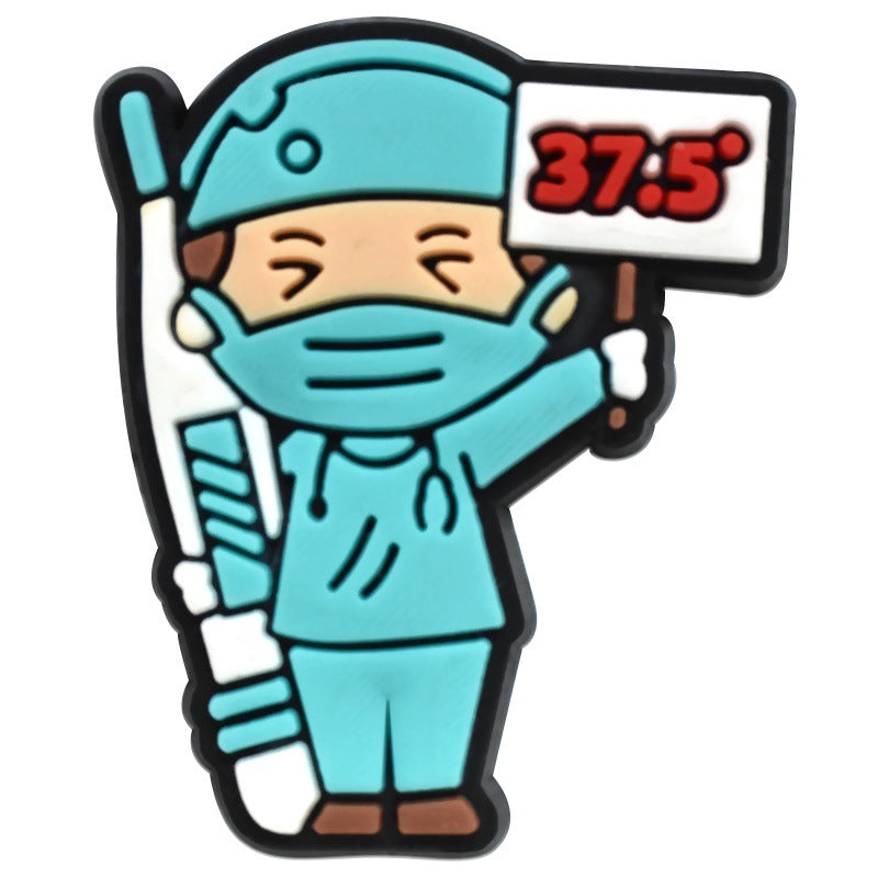 Nurse Series Charms - For Crocs Shoes EVA Bogg Bag Accessories