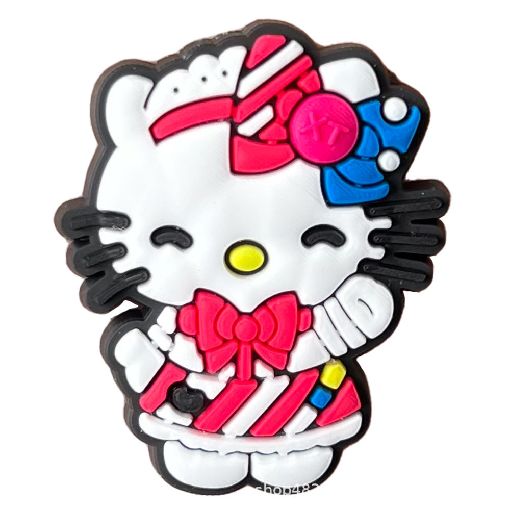 Hello Kitty Series Charms - For Crocs Shoes EVA Bogg Bag Accessories