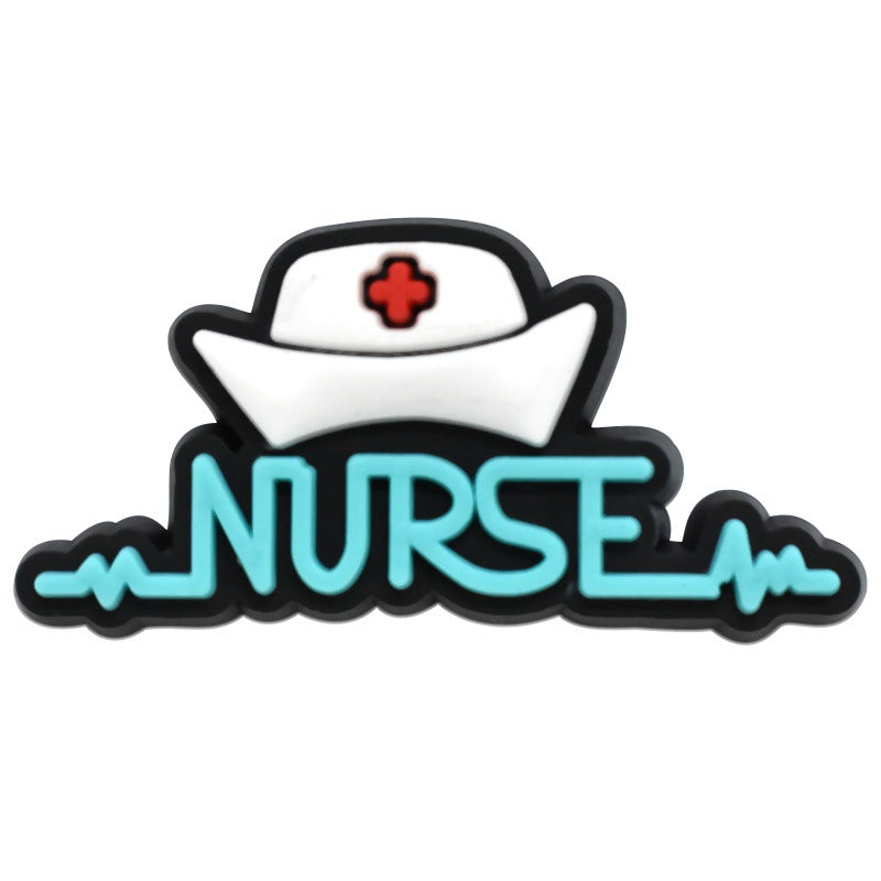 Nurse Series Charms - For Crocs Shoes EVA Bogg Bag Accessories