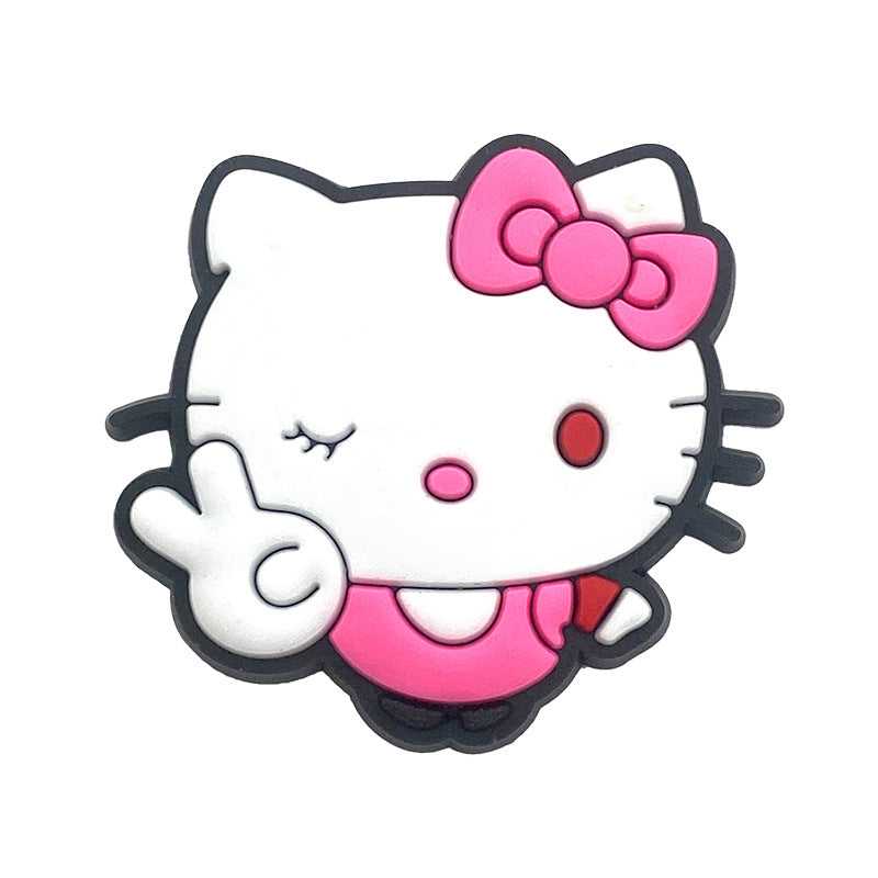 Hello Kitty Series Charms - For Crocs Shoes EVA Bogg Bag Accessories
