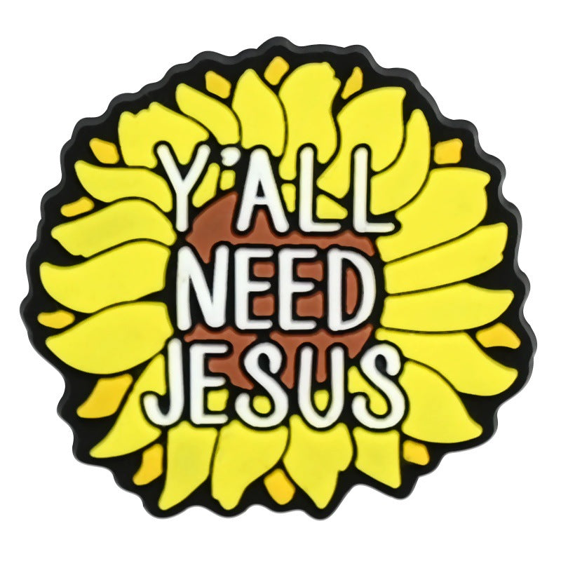 English phrase Series Charms - For Crocs Shoes EVA Bogg Bag Accessories