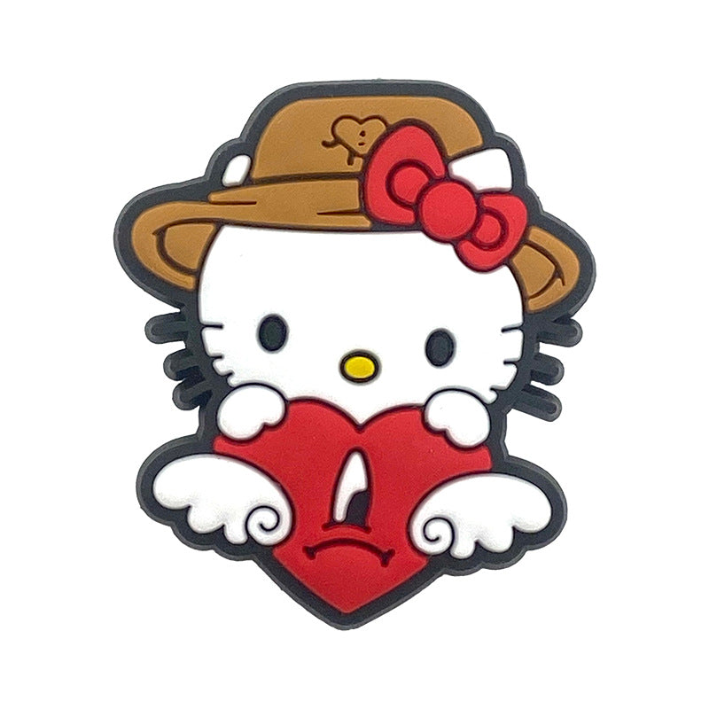 Hello Kitty Series Charms - For Crocs Shoes EVA Bogg Bag Accessories