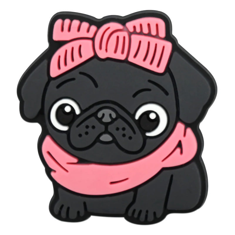 14PCS Adorable Puppy DIY Ideas Series Charms - For Crocs Shoes EVA Bogg Bag Accessories