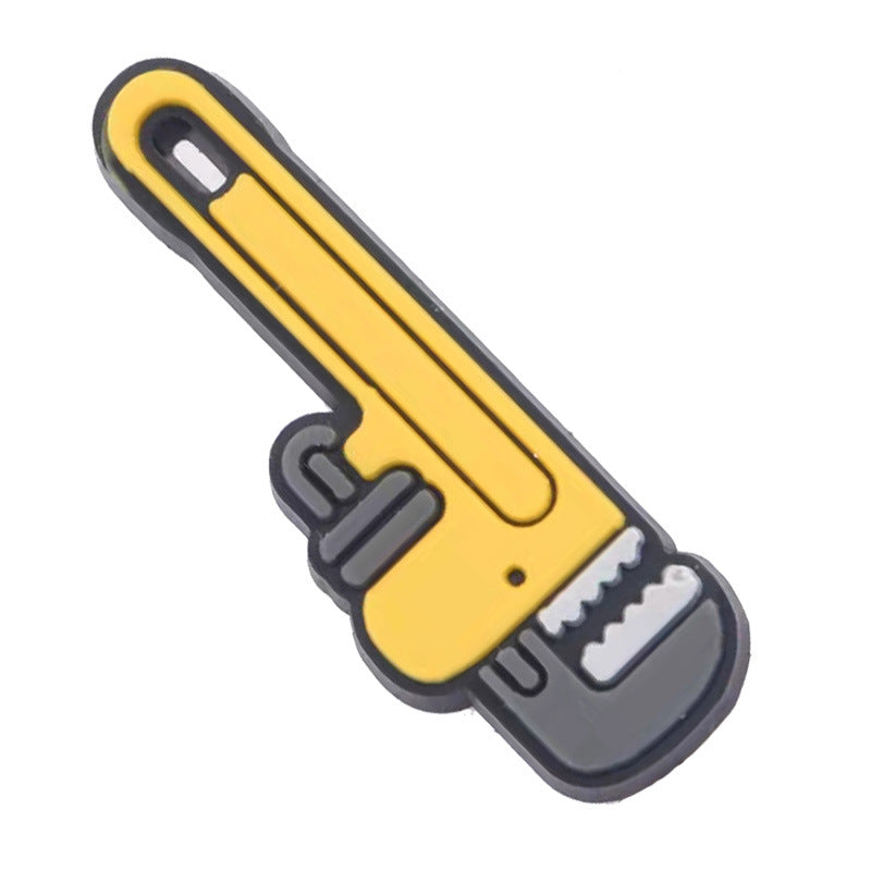 11Pcs Animated Tool DIY Ideas Series Charms - For Crocs Shoes EVA Bogg Bag Accessories