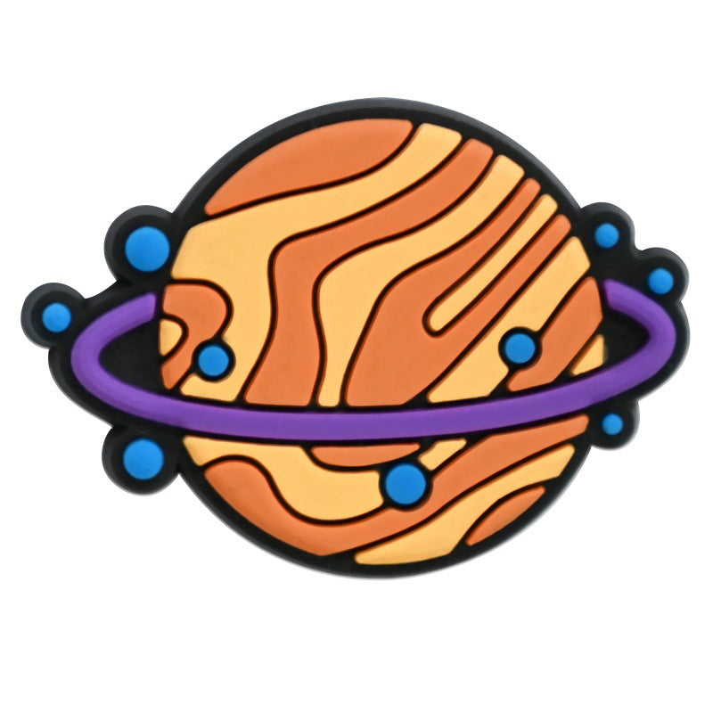 15pcs Small Planet DIY Ideas Series Charms - For Crocs Shoes EVA Bogg Bag Accessories