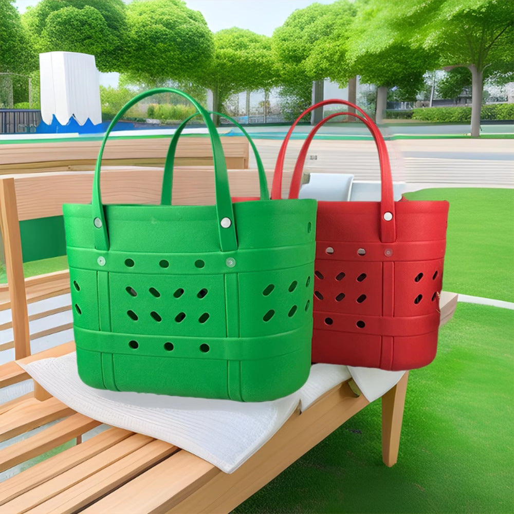 Vietnam Portable Trendy EVA Waterproof Rubber Beach Handbag Water-Resistant Tote Bags