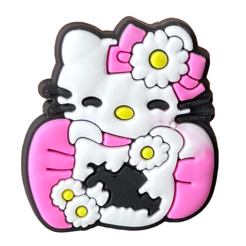 Hello Kitty Series Charms - For Crocs Shoes EVA Bogg Bag Accessories