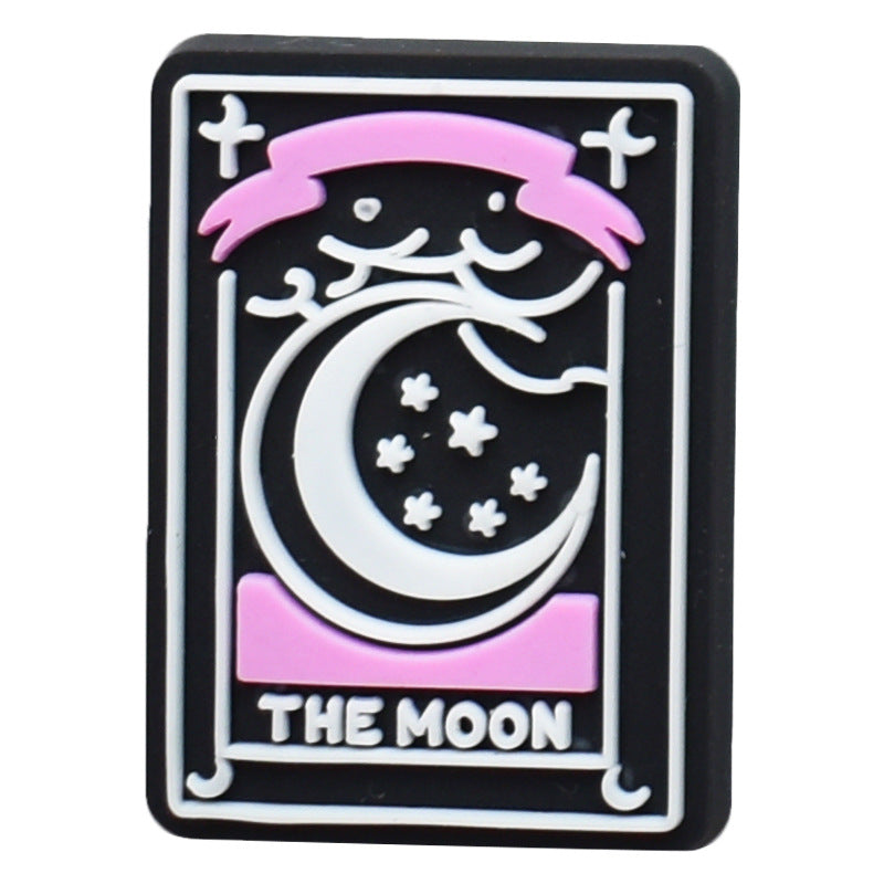 12pcs Halloween Garden Shoes - Black DIY Ideas Series Charms - For Crocs Shoes EVA Bogg Bag Accessories