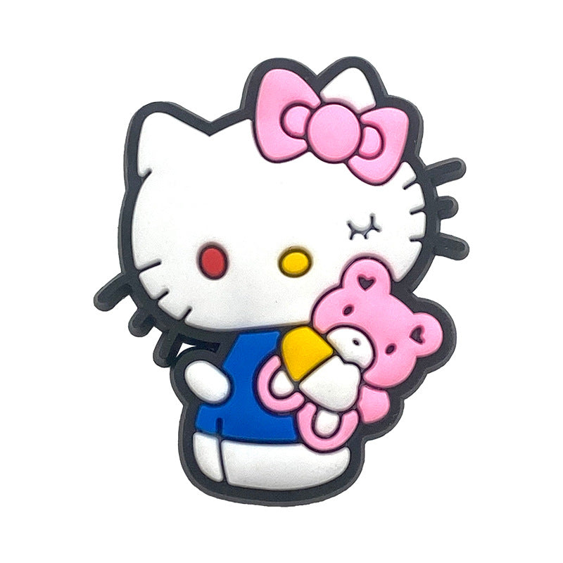 Hello Kitty Series Charms - For Crocs Shoes EVA Bogg Bag Accessories