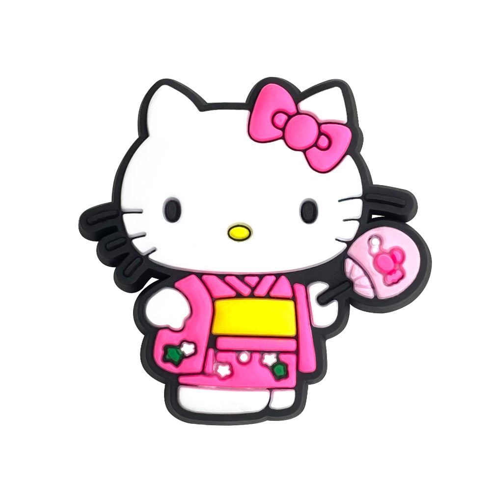 Hello Kitty Series Charms - For Crocs Shoes EVA Bogg Bag Accessories