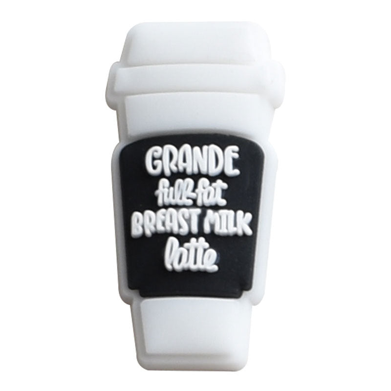 12pcs Coffee DIY Ideas Series Charms - For Crocs Shoes EVA Bogg Bag Accessories